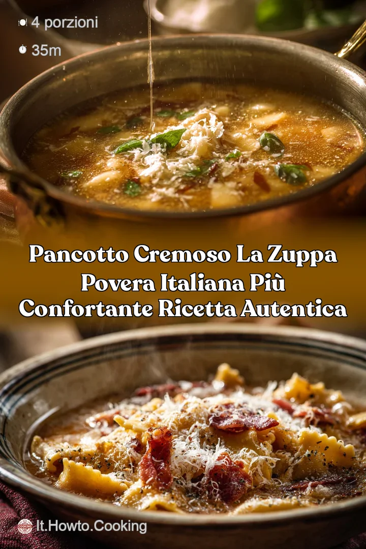Pancotto Cremoso La zuppa povera italiana pi&ugrave; confortante ricetta autentica