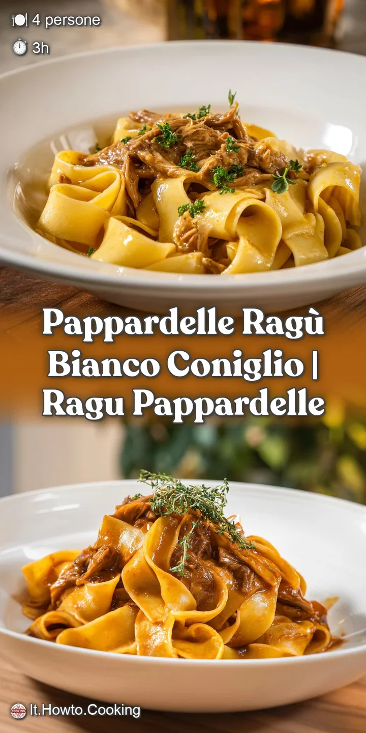 Primo piano di pasta vaporeggiante, condita con un rag&ugrave; chiaro e denso che avvolge ogni nastro di pasta setosa.