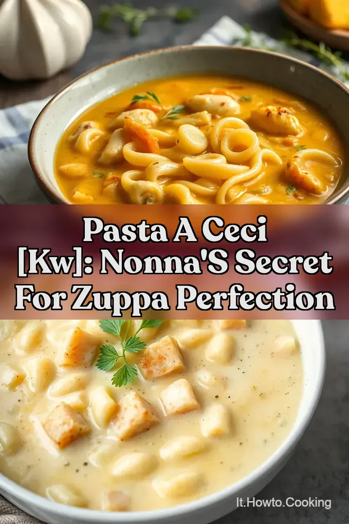 Pasta A Ceci [kw]: Nonna s Secret for Zuppa Perfection