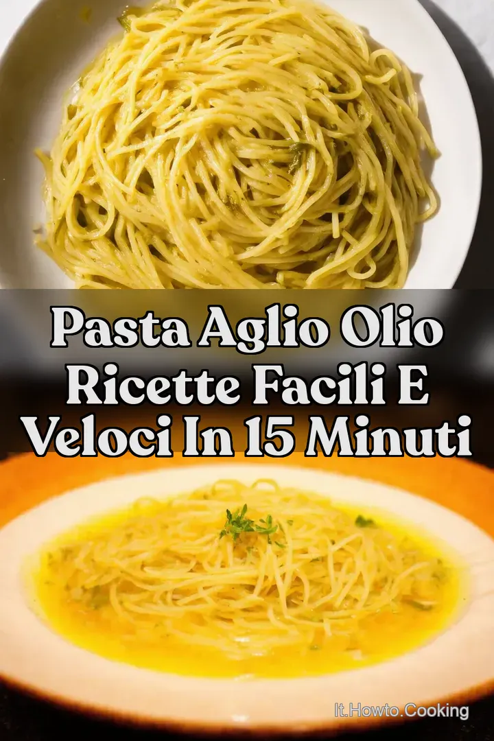 Pasta Aglio Olio Ricette Facili e Veloci in 15 minuti