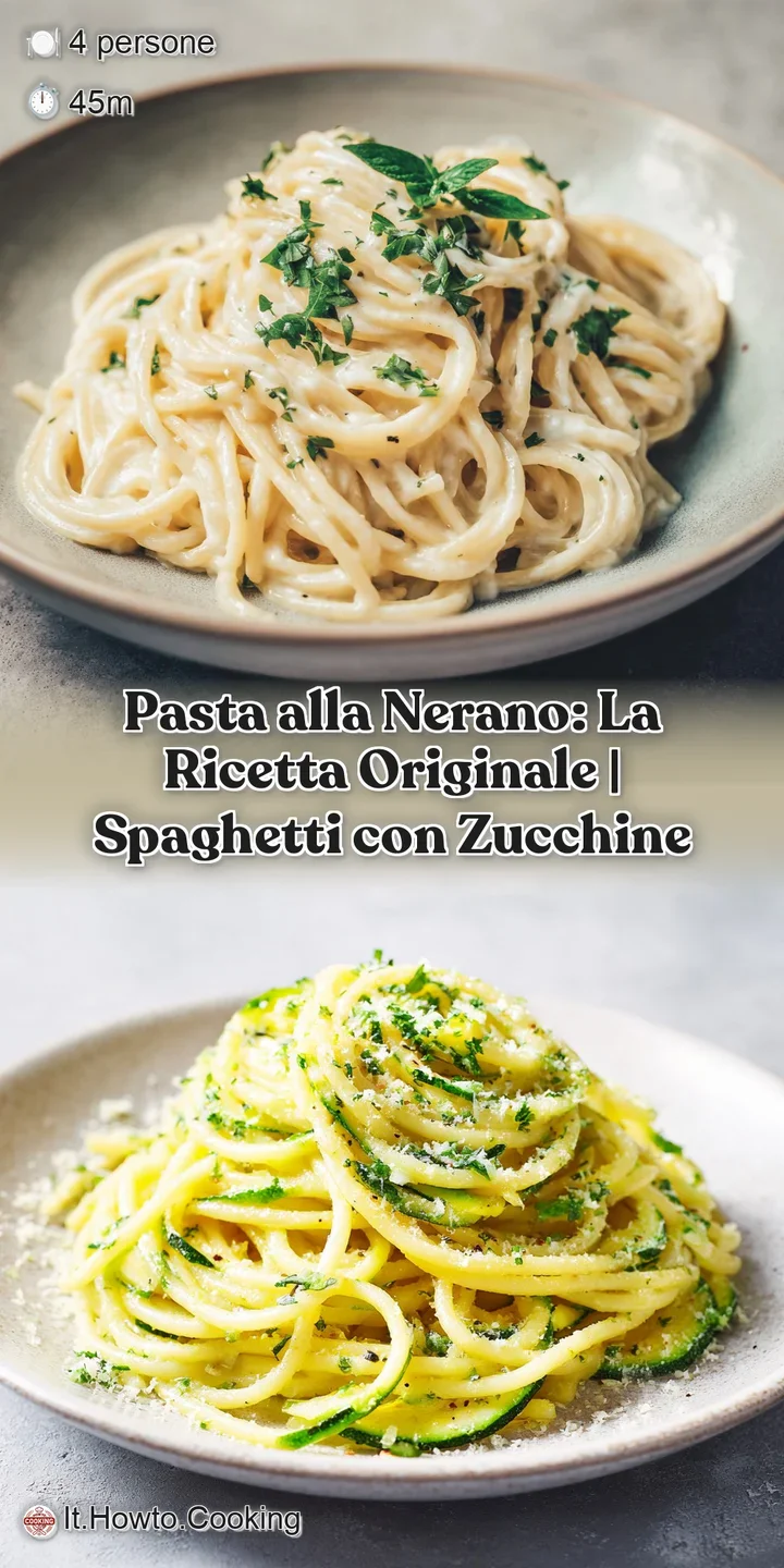 Close-up of tender spaghetti glistening with a vibrant green zucchini sauce and melted cheese.