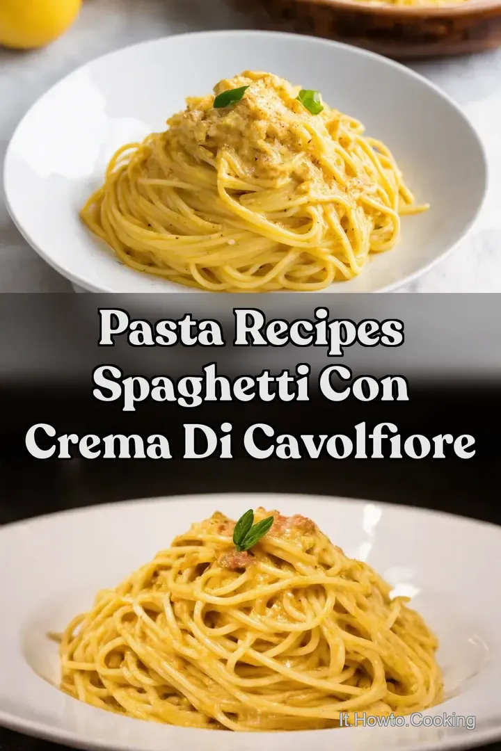 Pasta Recipes Spaghetti con Crema di Cavolfiore