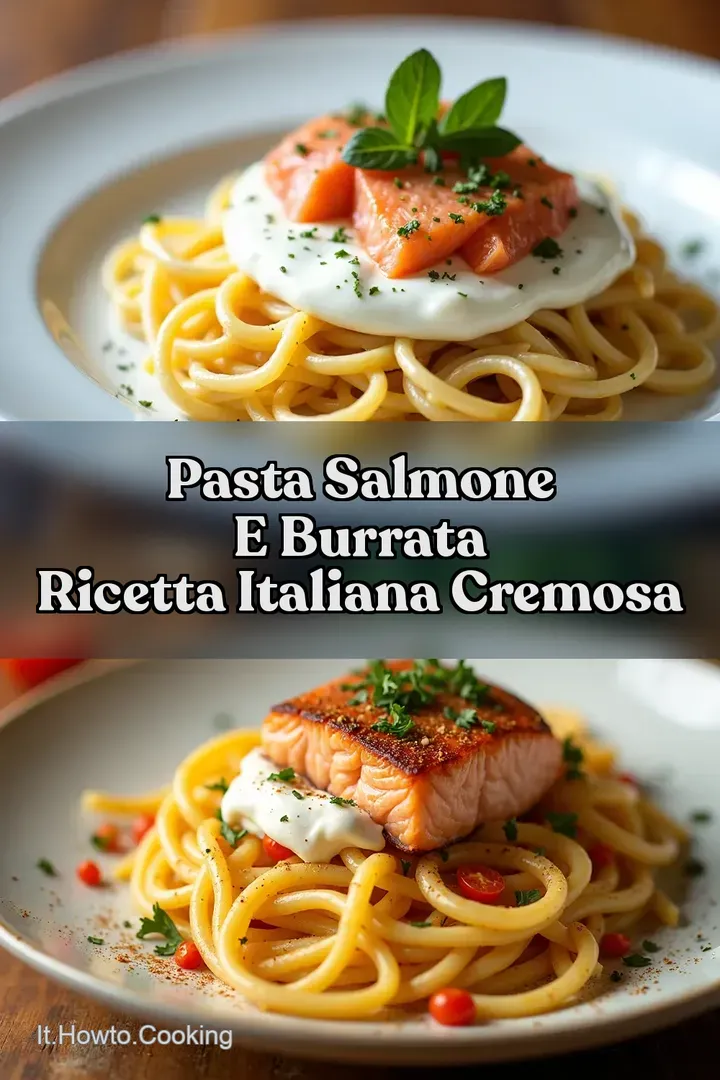 Pasta Salmone e Burrata Ricetta Italiana Cremosa