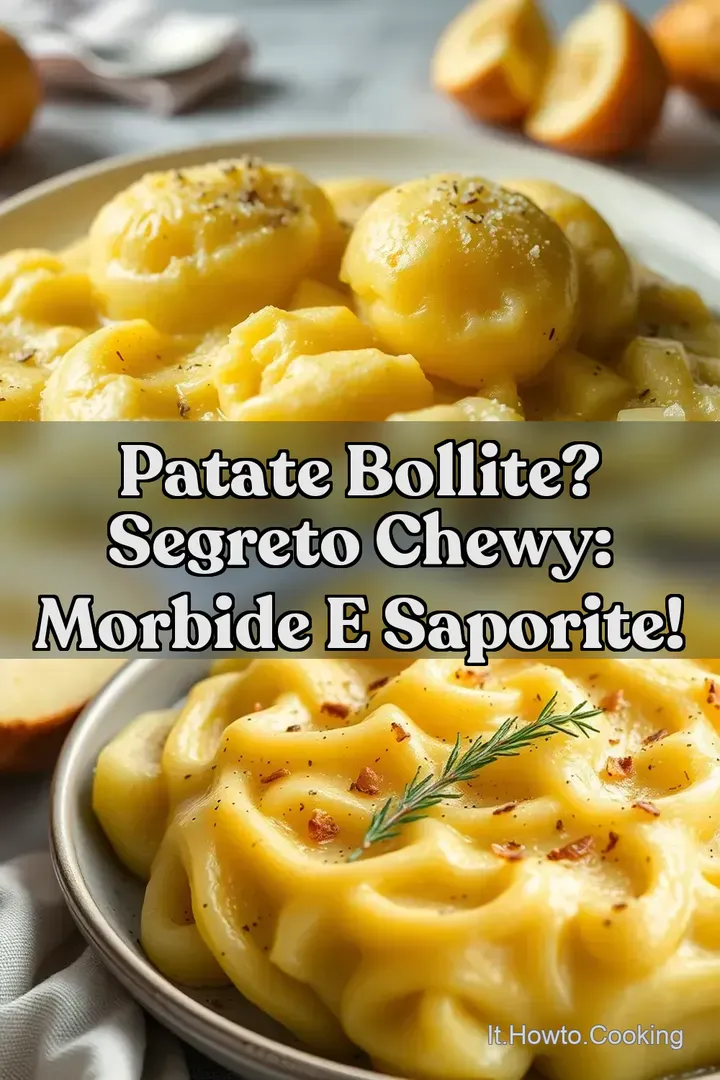 Patate Bollite? Segreto Chewy: Morbide e Saporite!
