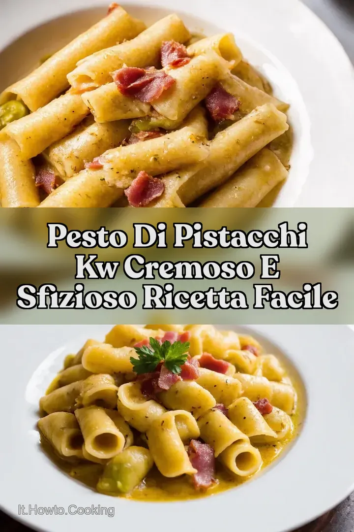 Pesto di Pistacchi kw Cremoso e Sfizioso Ricetta Facile