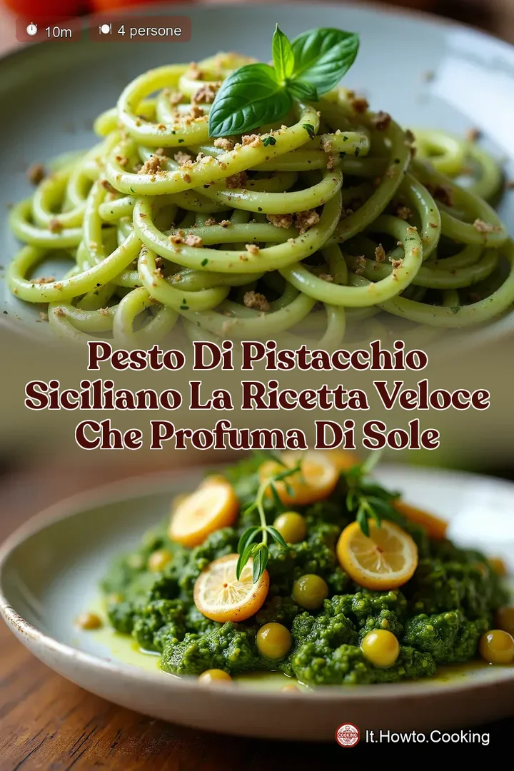 Pesto di Pistacchio Siciliano La Ricetta Veloce che Profuma di Sole
