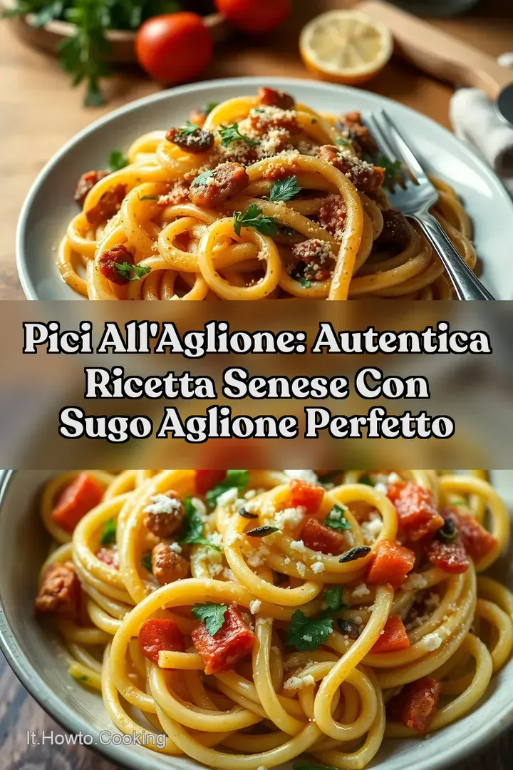Pici all Aglione: Autentica Ricetta Senese con Sugo Aglione Perfetto