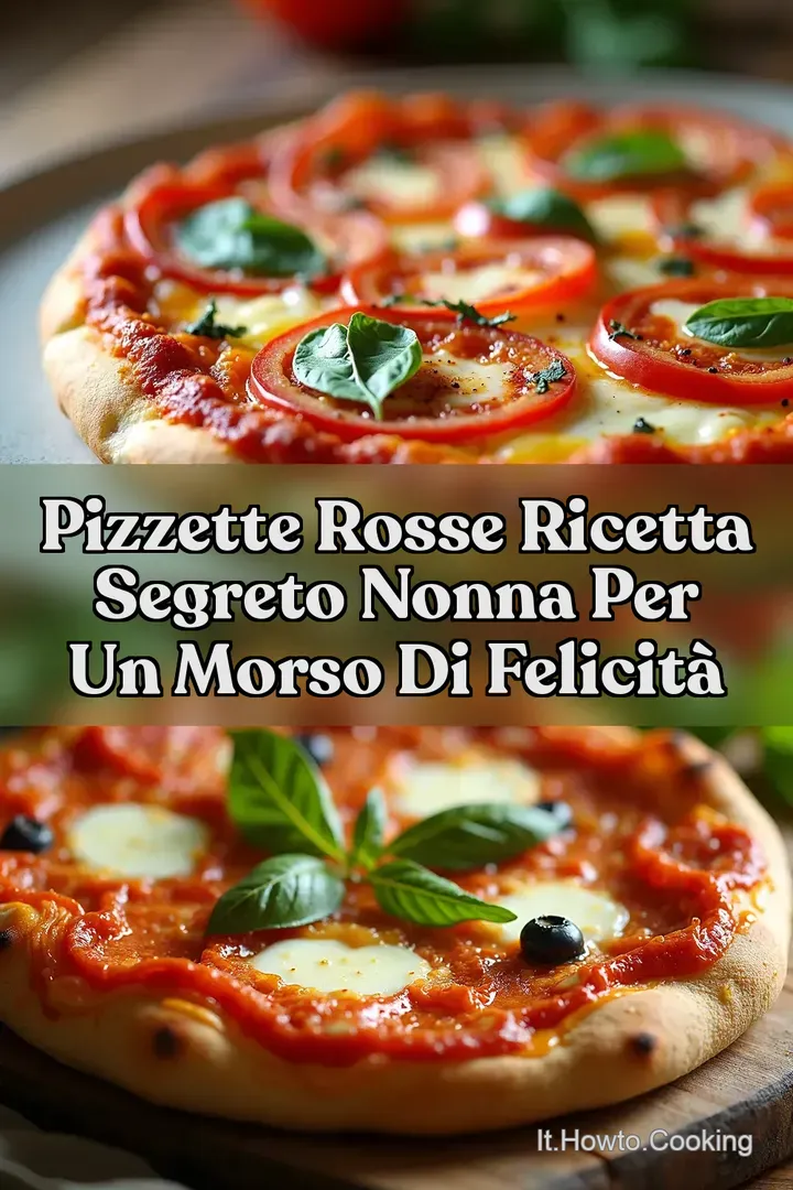 Pizzette Rosse Ricetta Segreto Nonna per un Morso di Felicit&agrave;