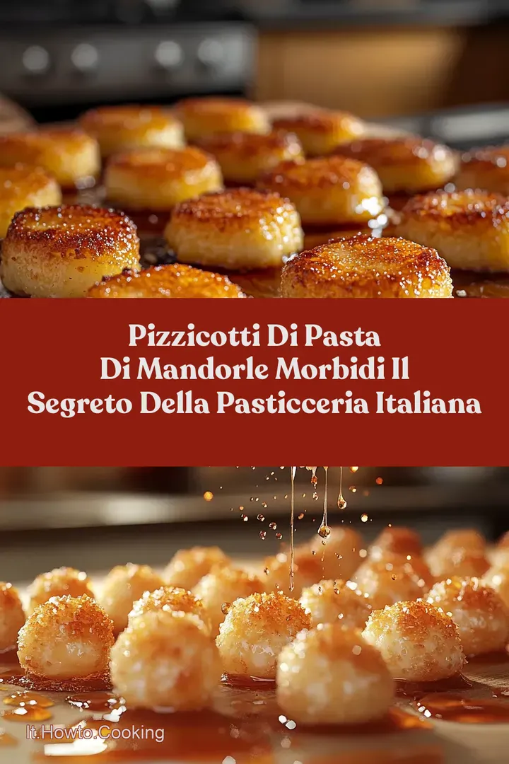 Pizzicotti di pasta di mandorle Morbidi Il Segreto della Pasticceria Italiana