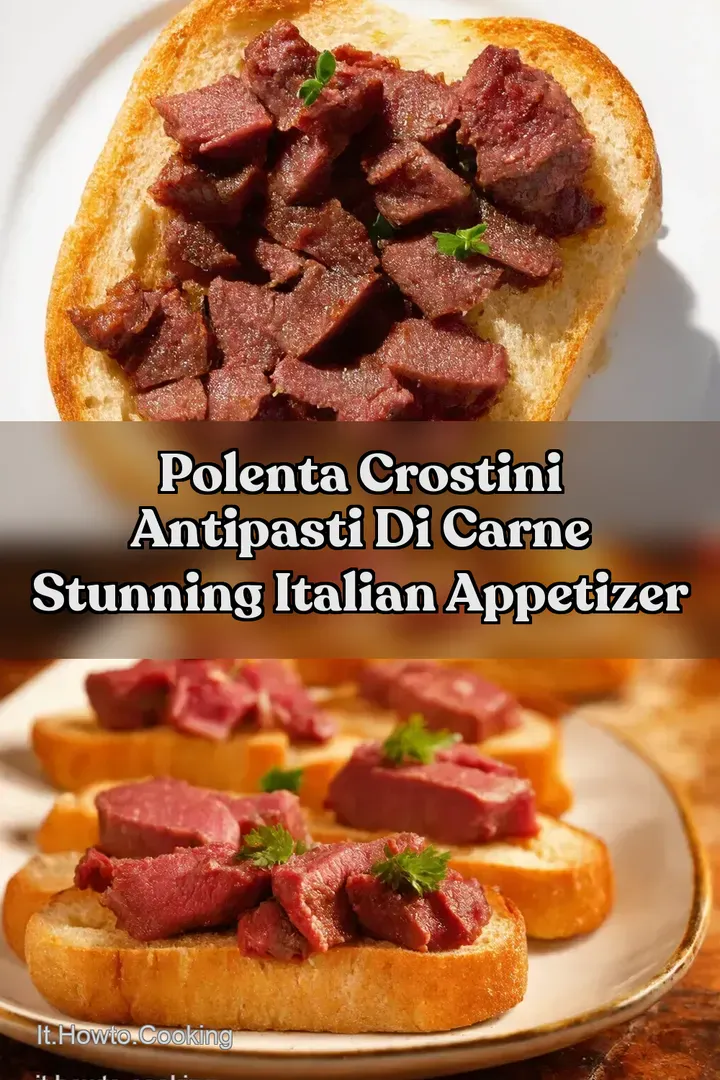 Polenta Crostini antipasti di carne Stunning Italian Appetizer