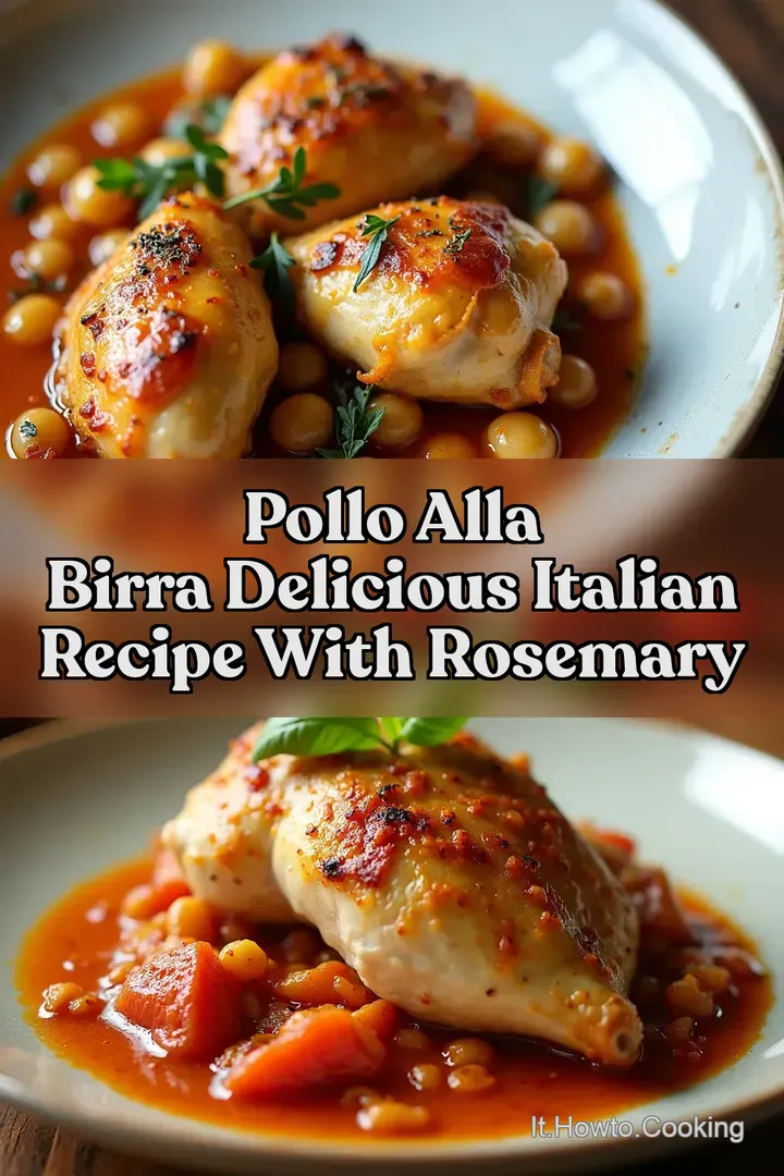Pollo alla Birra Delicious Italian Recipe with Rosemary