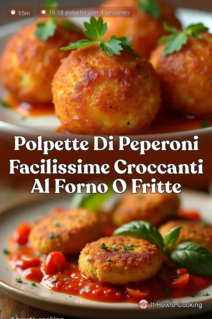 Polpette di Peperoni Facilissime Croccanti al Forno o Fritte
