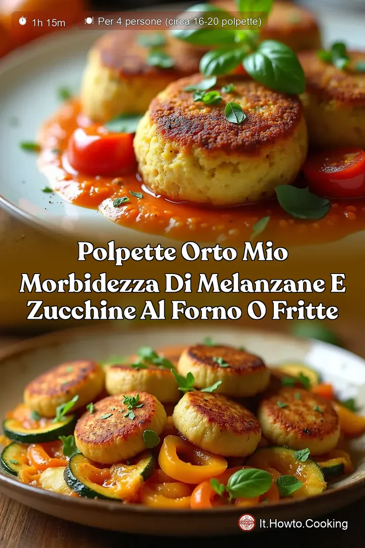 Polpette Orto Mio Morbidezza di Melanzane e Zucchine Al Forno o Fritte
