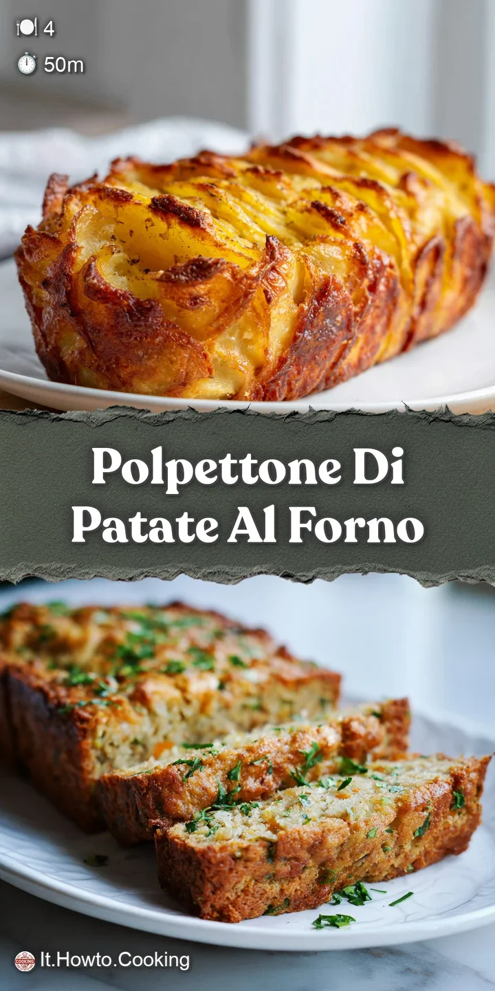 Close-up of Polpettone: Crispy, golden crust gives way to a soft, savory interior. Hints of herbs and steam promise delici...