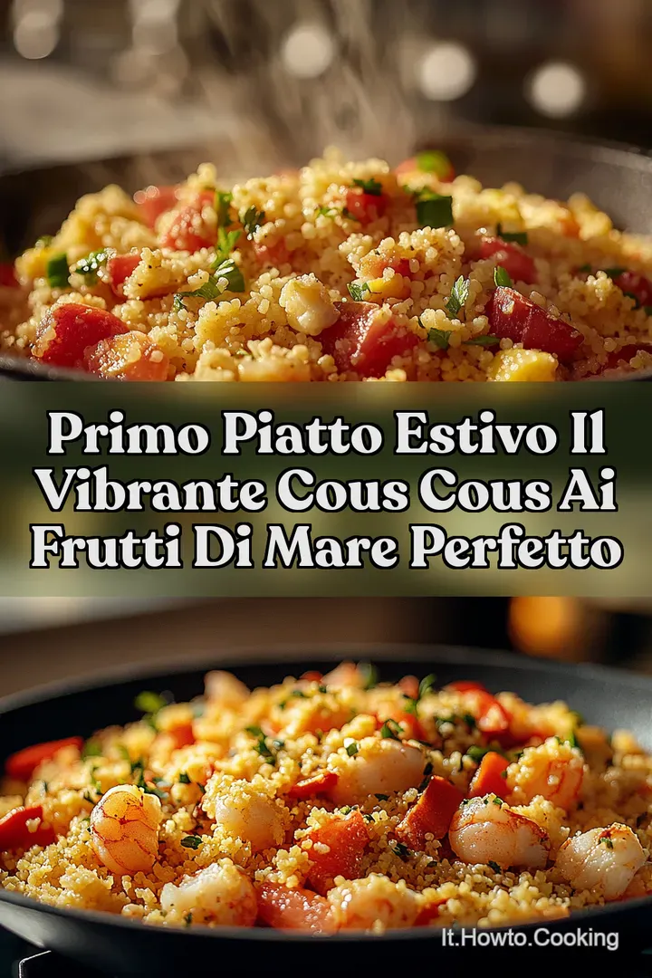 Primo Piatto Estivo Il Vibrante COUS COUS AI FRUTTI DI Mare Perfetto