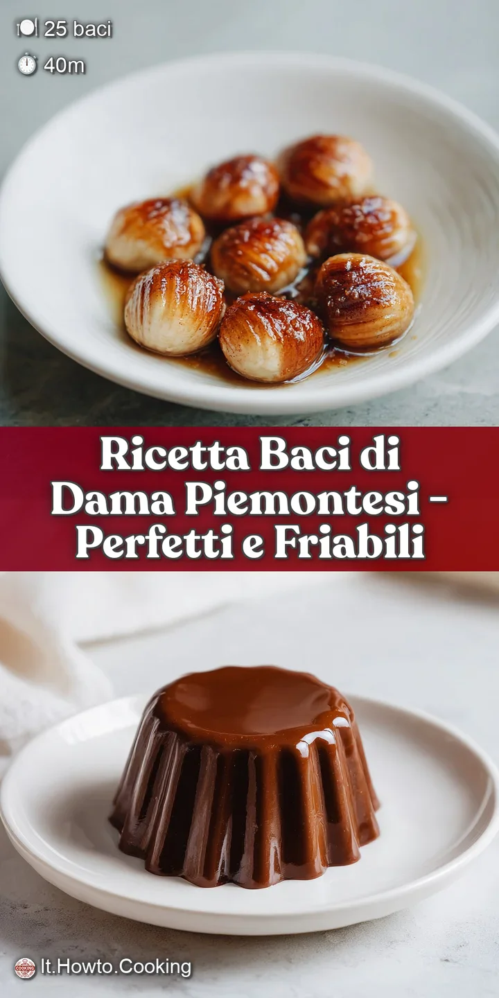 Close-up captures the crumbly texture of a hazelnut cookie sandwich filled with rich, dark chocolate, highlighting its but...