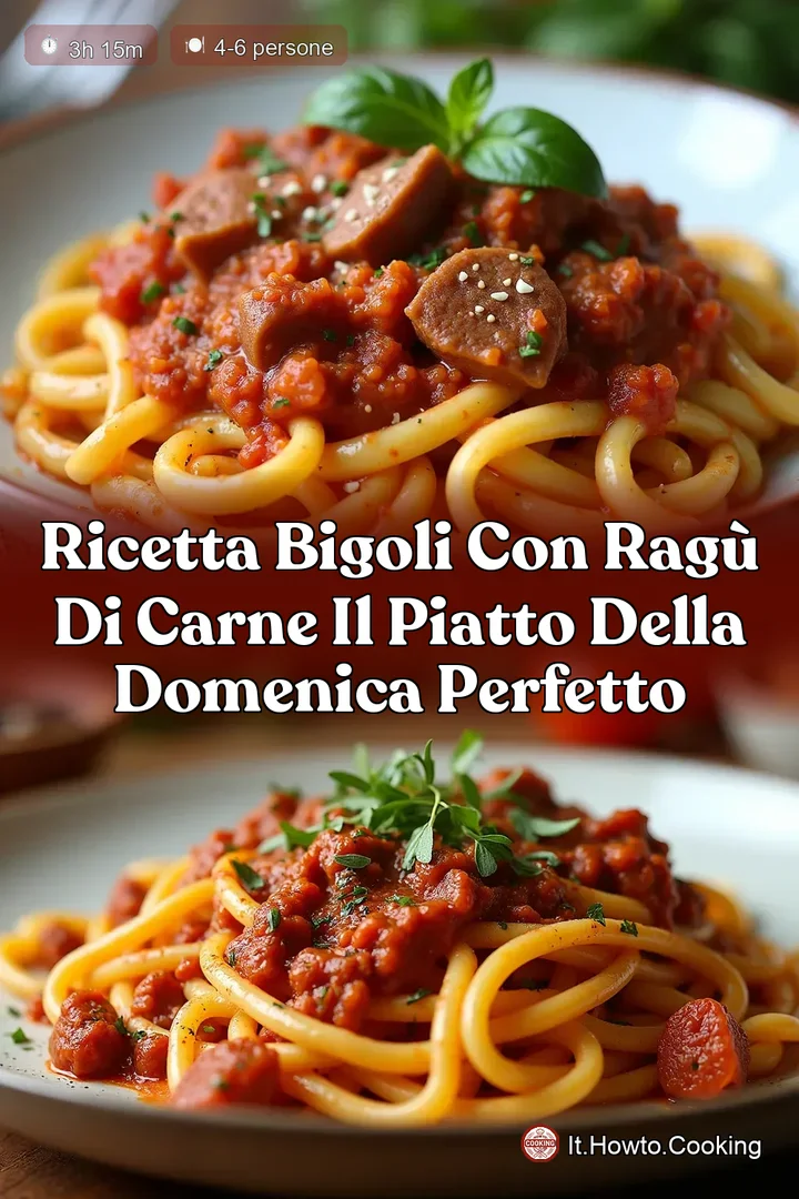 Ricetta Bigoli con Rag&ugrave; di Carne Il Piatto della Domenica Perfetto