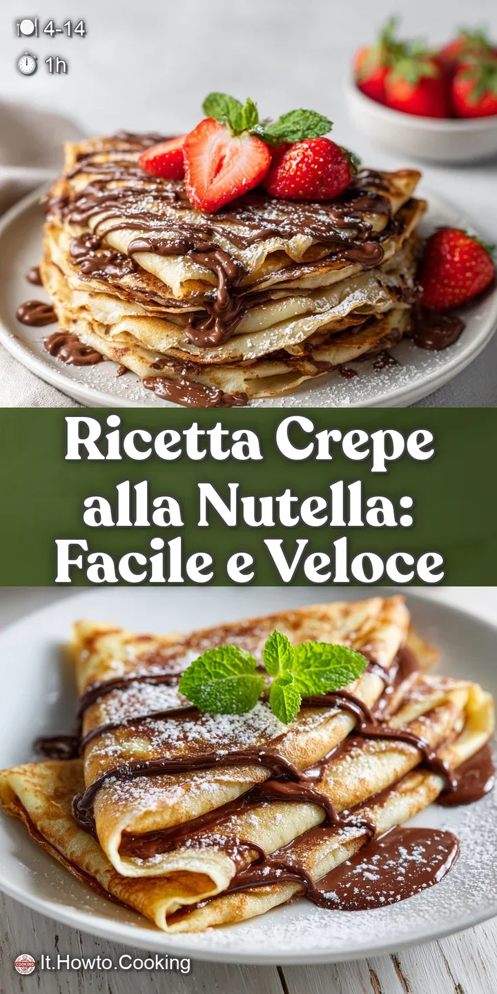 Close-up of a crepe, filled with Nutella. Soft, warm, inviting. The irresistible pull of creamy chocolate filling folded w...
