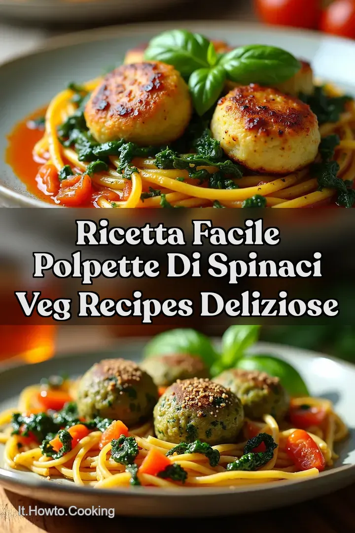 Ricetta Facile Polpette di Spinaci Veg Recipes Deliziose