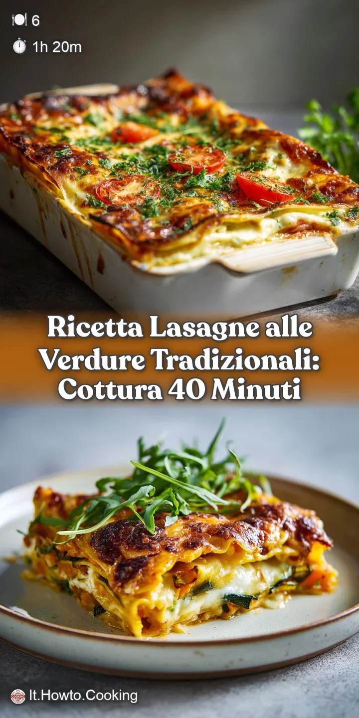 Close-up reveals the rich texture of this steaming vegetable lasagna, with browned cheese, bubbling sauce, and perfectly c...