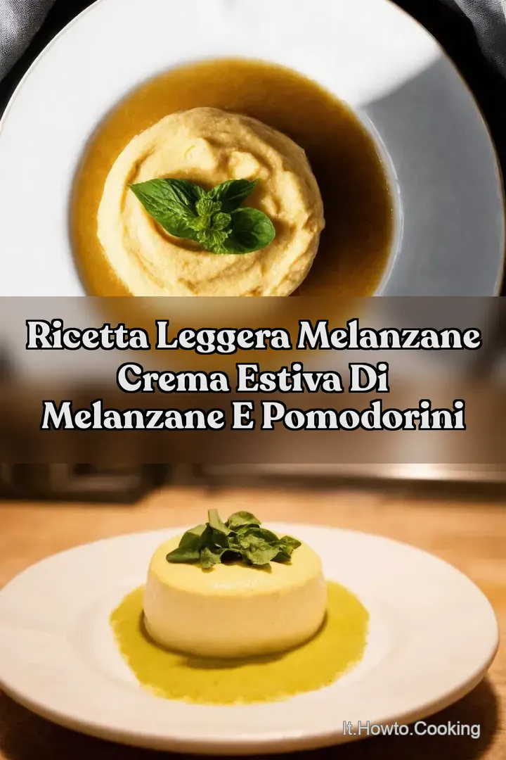 Ricetta leggera melanzane CREMA ESTIVA DI MELANZANE e Pomodorini