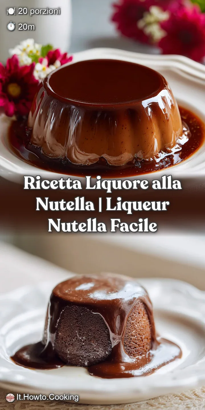 Close-up of homemade Nutella liqueur, showing a creamy, decadent swirl. Glistening surface hints at rich, sweet hazelnut f...