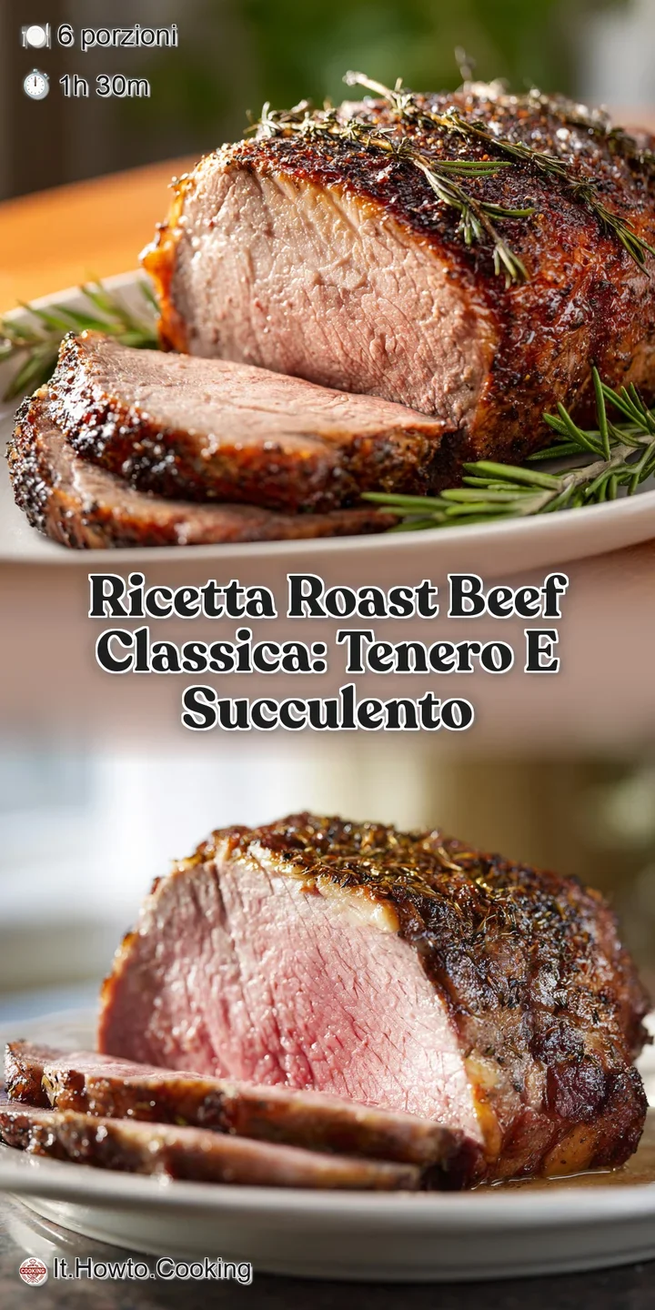 Close-up of juicy, medium-rare roast beef. The crust is deeply browned, and the pink interior promises tenderness and flavor.