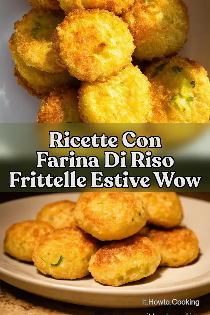 Ricette con Farina di Riso Frittelle Estive WOW