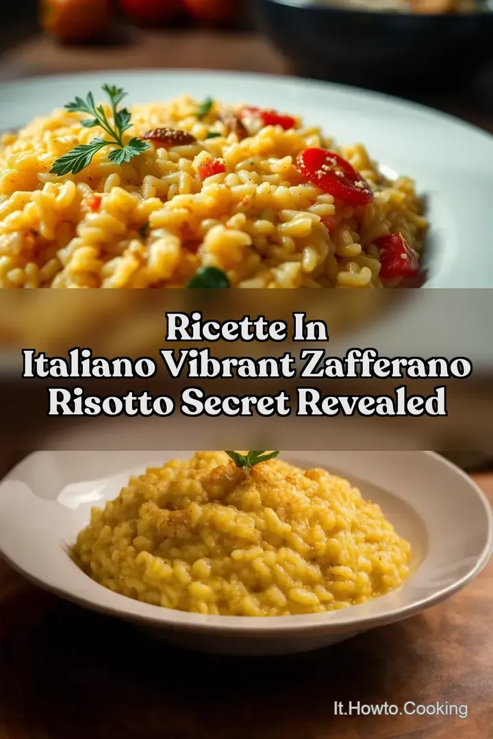 Ricette in Italiano Vibrant Zafferano Risotto Secret Revealed