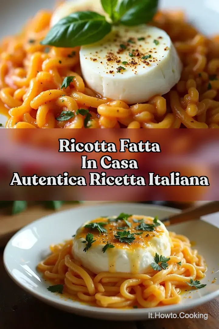 Ricotta Fatta in Casa Autentica Ricetta Italiana