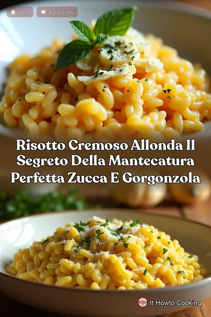 Risotto Cremoso AllOnda Il Segreto della Mantecatura Perfetta Zucca e Gorgonzola