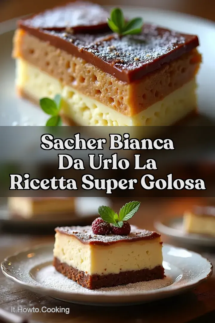 Sacher Bianca da Urlo La Ricetta Super Golosa