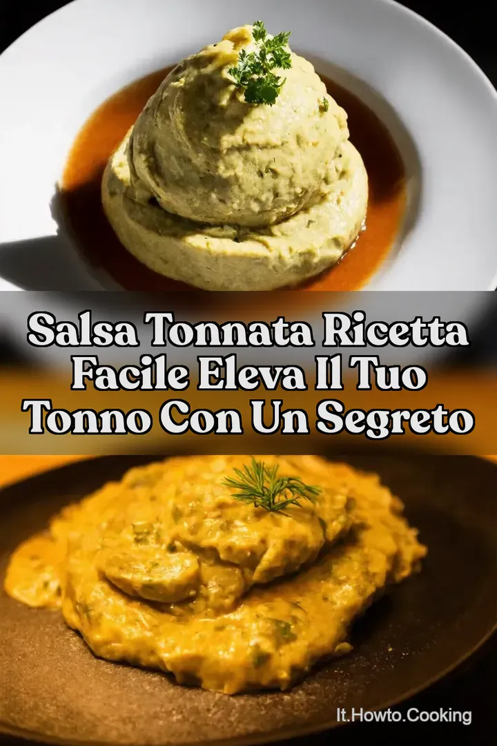 Salsa Tonnata Ricetta Facile Eleva il Tuo Tonno con un Segreto