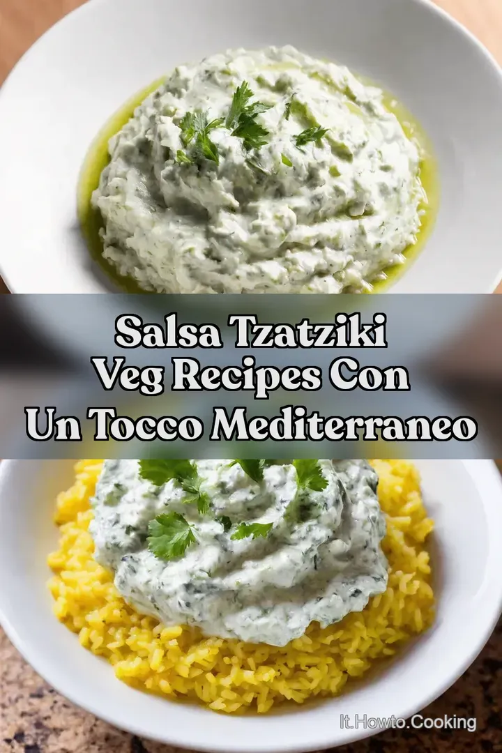 Salsa Tzatziki Veg Recipes con un Tocco Mediterraneo