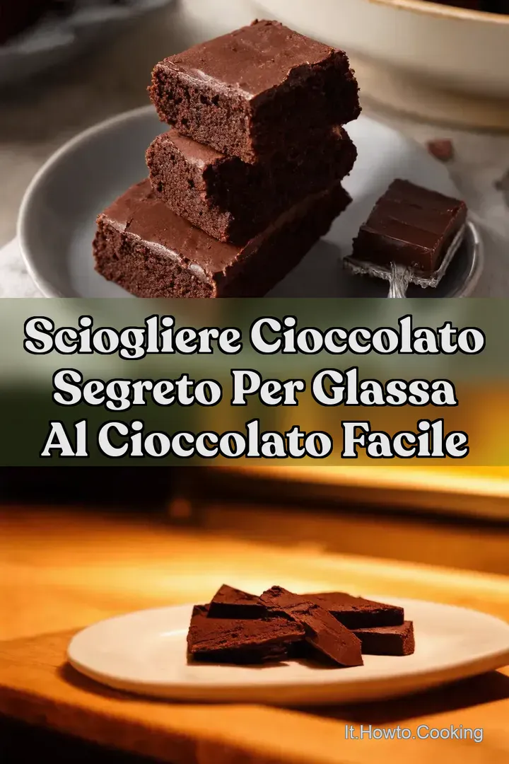 Sciogliere cioccolato segreto per Glassa al Cioccolato Facile