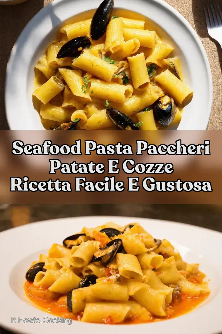 Seafood Pasta Paccheri Patate e Cozze Ricetta Facile e Gustosa