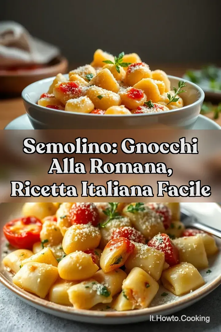 Semolino: Gnocchi alla Romana Ricetta Italiana Facile