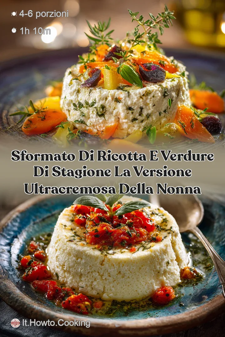 Sformato di ricotta e verdure di stagione la versione ultracremosa della nonna
