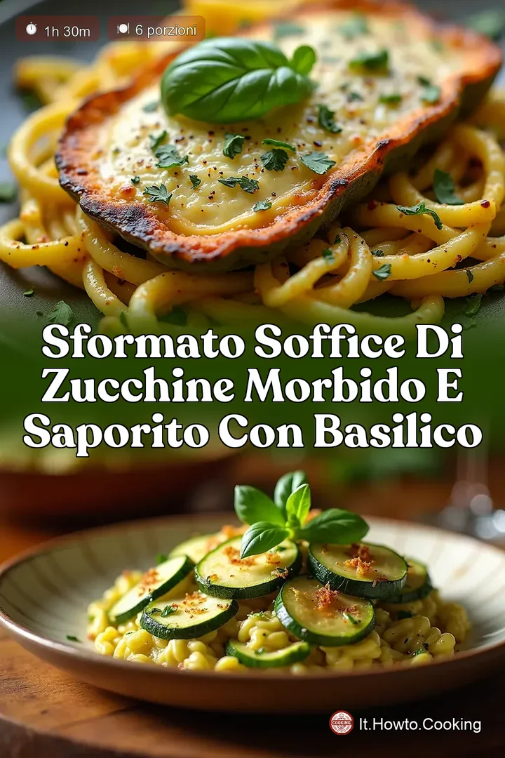 Sformato Soffice di Zucchine Morbido e Saporito con Basilico