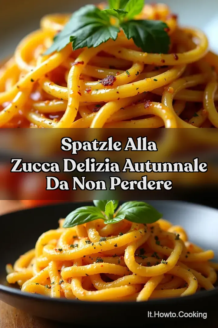 Spatzle alla Zucca Delizia Autunnale da Non Perdere