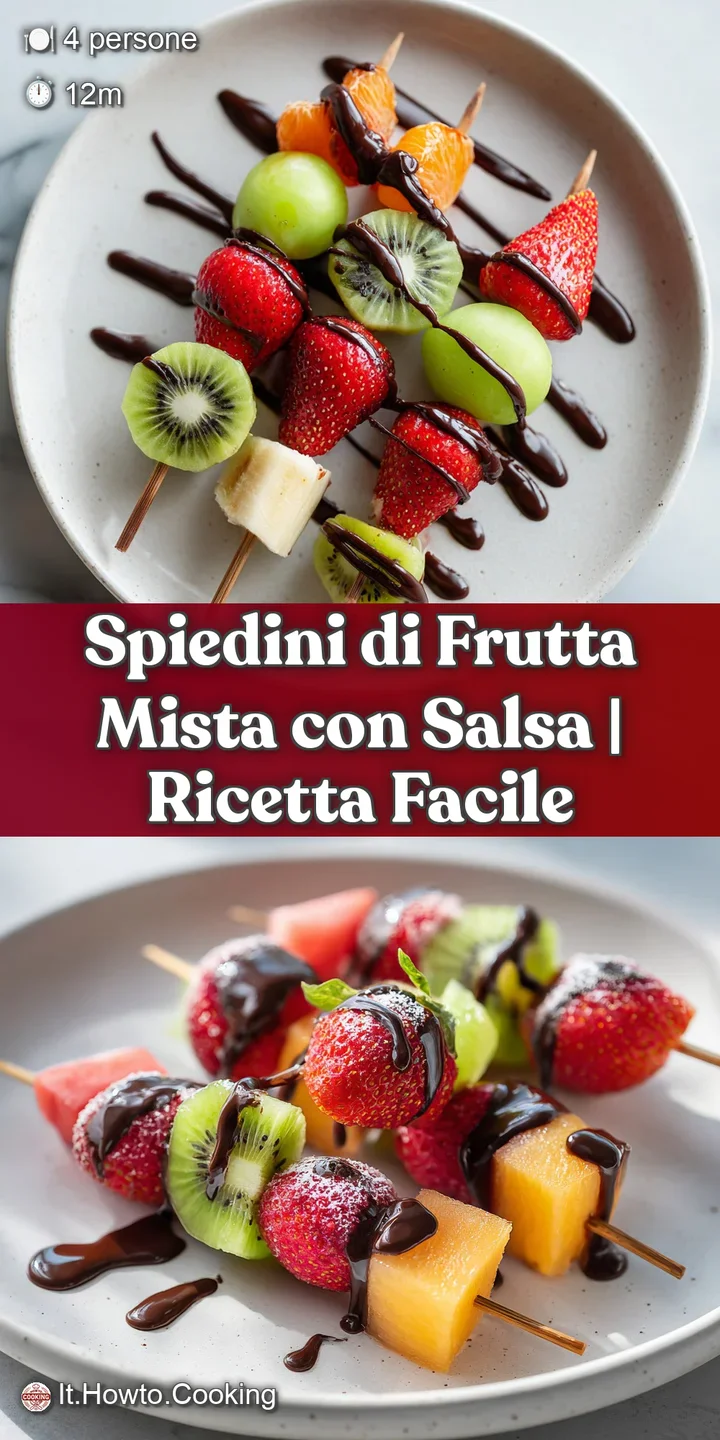 Close-up of a juicy strawberry and kiwi skewer, glistening with a delicate sauce. A bright, flavorful, and refreshing treat.