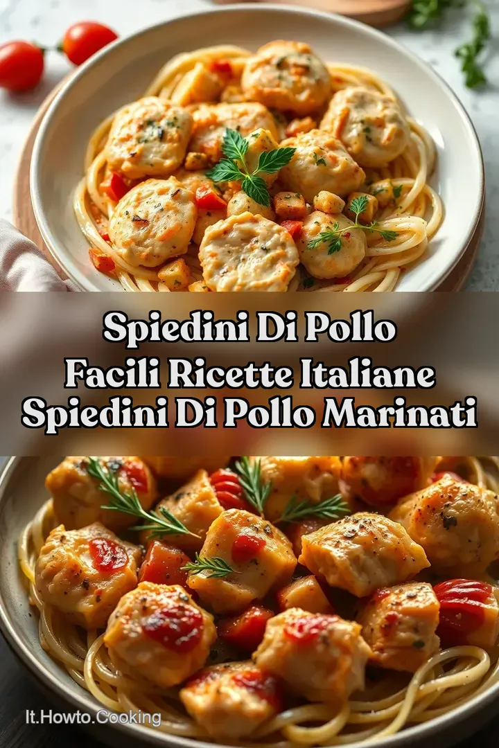 Spiedini di Pollo Facili Ricette Italiane Spiedini di pollo marinati