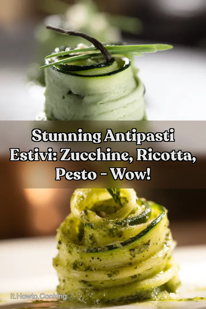 Stunning Antipasti Estivi: Zucchine Ricotta Pesto - Wow!