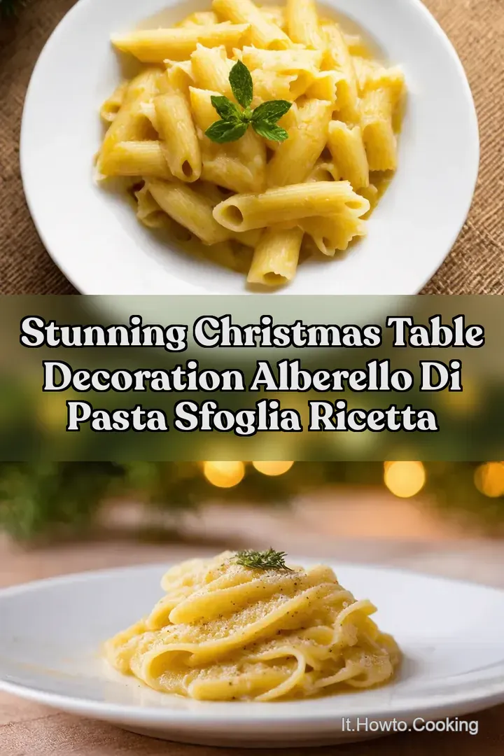 Stunning Christmas Table Decoration Alberello di pasta sfoglia ricetta