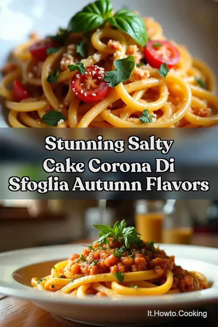 Stunning Salty Cake Corona di Sfoglia Autumn Flavors