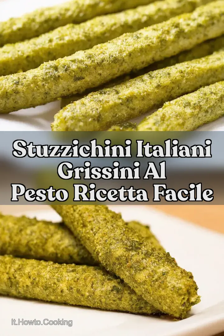 Stuzzichini Italiani Grissini al Pesto Ricetta Facile