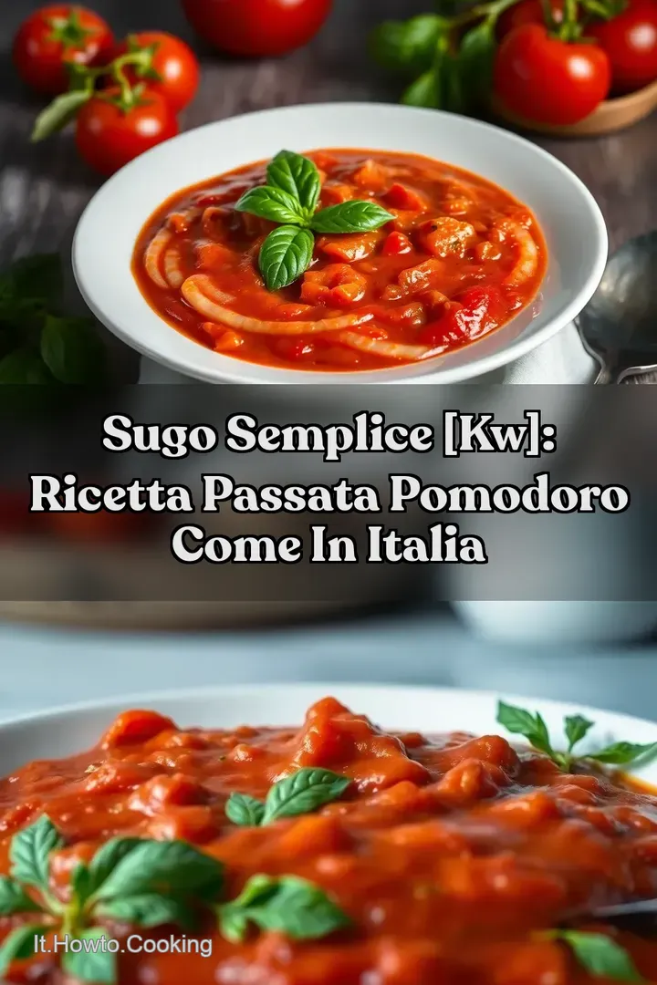 Sugo Semplice [kw]: Ricetta Passata Pomodoro Come in Italia
