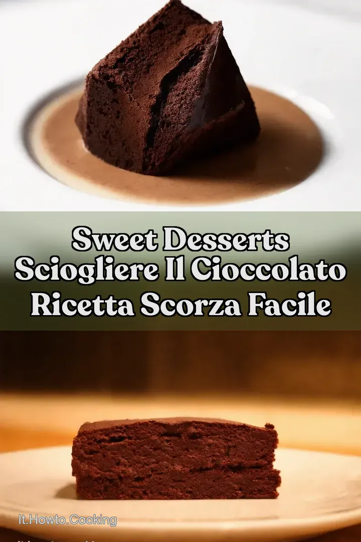 Sweet Desserts Sciogliere il cioccolato Ricetta Scorza Facile
