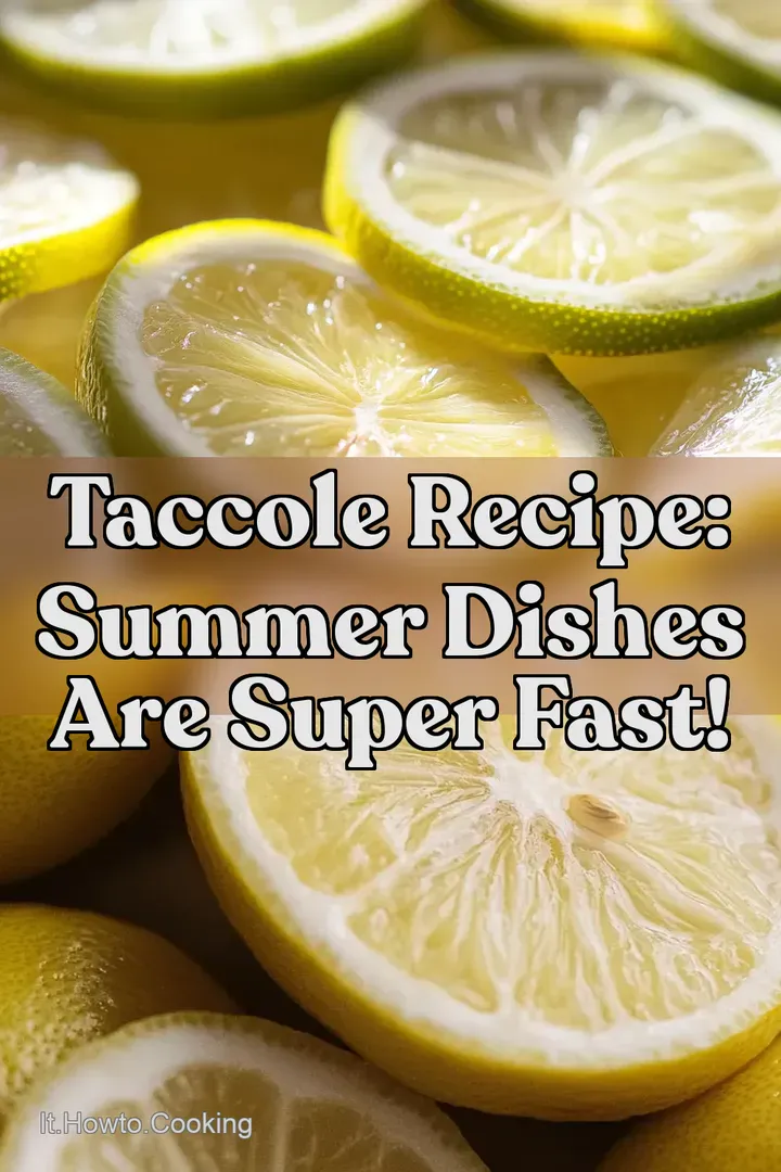 Taccole Recipe: Summer Dishes Are Super Fast!