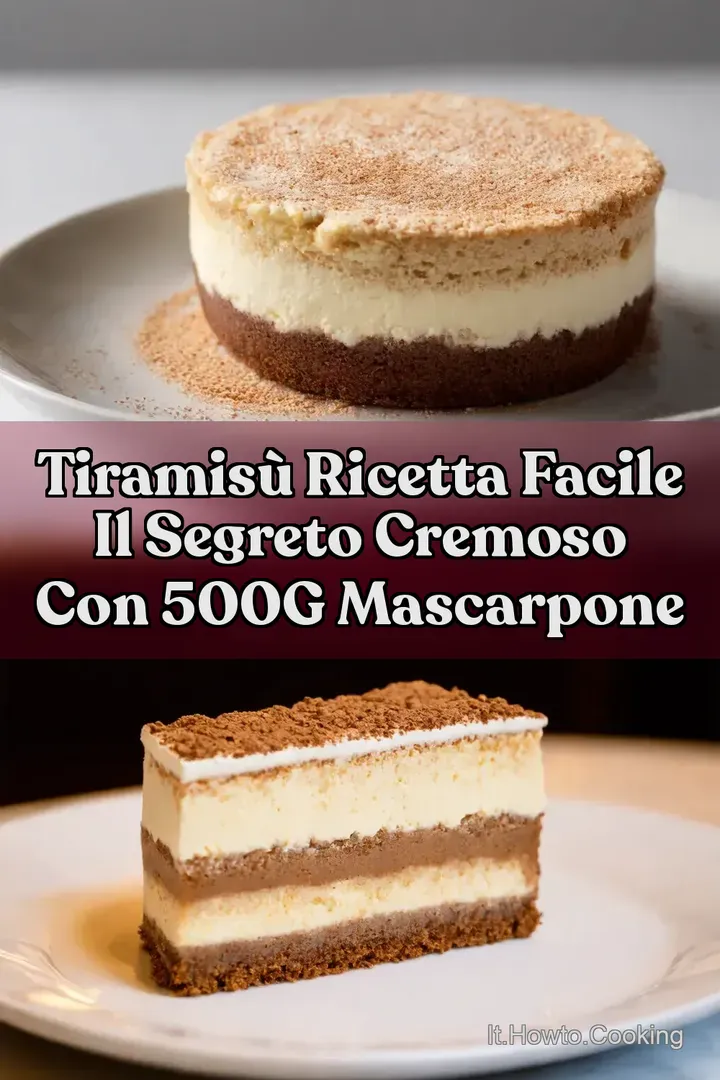 Tiramis&ugrave; Ricetta Facile Il Segreto Cremoso con 500g Mascarpone